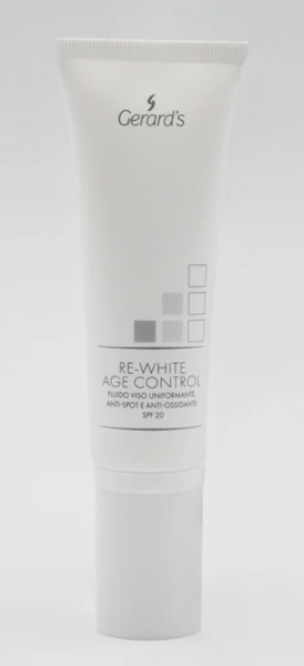 Gerard’s - RE-White / Изравняващ флуид за лице против пигментни петна и антиоксидантен ефект SPF 20. 50 ml