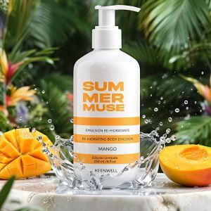 Keenwell - SUMMER MUSE РЕХИДРАТИРАЩА ЕМУЛСИЯ ЗА ТЯЛО  МАНГО. 250 ml.