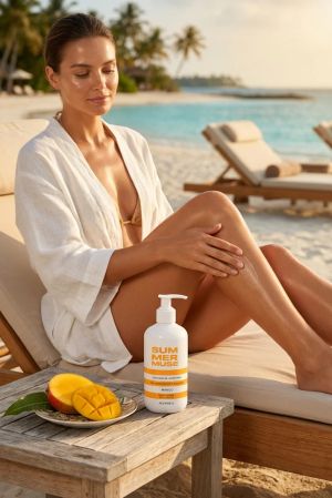 Keenwell - SUMMER MUSE РЕХИДРАТИРАЩА ЕМУЛСИЯ ЗА ТЯЛО  МАНГО. 250 ml.