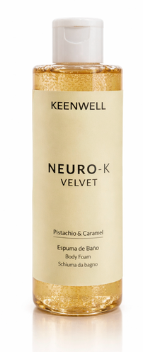 Keenwell - NEURO-K VELVET Пяна за  душ и вана с шамфъстък и карамел. 200 ml.