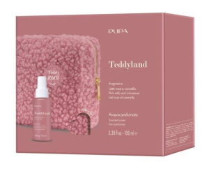 PUPA MILANO - TEDDYLAND  CHRISTMAS 2026  SCENTED WATER АРОМАТНА ВОДА ЗА ТЯЛО + НЕСЕСЕР / 6 аромата. 100 ml