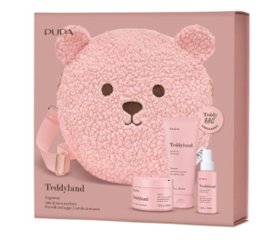 PUPA MILANO - TEDDYLAND  CHRISTMAS 2026  SET   SCENTED WATER  & BODY BUTTER  & SHOWER GEL / СЕТ АРОМАТНА ВОДА  & МАСЛО ЗА ТЯЛО & ДУШ ГЕЛ & ЧАНТА CROSSBODY   3 аромата. 100 & 150  ml