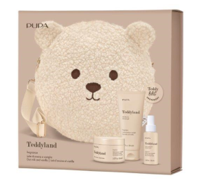 PUPA MILANO - TEDDYLAND  CHRISTMAS 2026  SET   SCENTED WATER  & BODY BUTTER  & SHOWER GEL / СЕТ АРОМАТНА ВОДА  & МАСЛО ЗА ТЯЛО & ДУШ ГЕЛ & ЧАНТА CROSSBODY   3 аромата. 100 & 150  ml