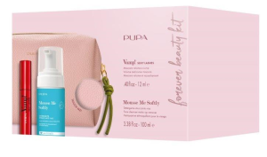 Pupa - VAMP! SET SEXY LASHES MASCARA + MOUSSE ME SOFTLY 100ML + BEAUTY POUCH    Комплект спирала за провокативен обем и красиво извити мигли, пяна дегримьор  и  малка чантичка несесер.