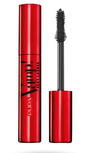 Pupa - VAMP! SET SEXY LASHES MASCARA + VAMP CREAMY DUO LIPS 006 + FLAT CLUTCH    Комплект спирала за провокативен обем и красиво извити мигли &  Молив контур устни и  чанта тип „клъч“.
